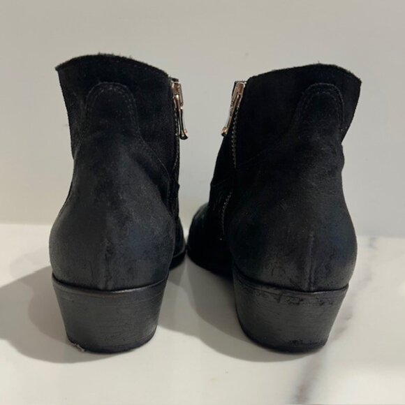 Ladies Strategia Black Suede Embroidered Boot - Size 38 - Picture 4 of 5